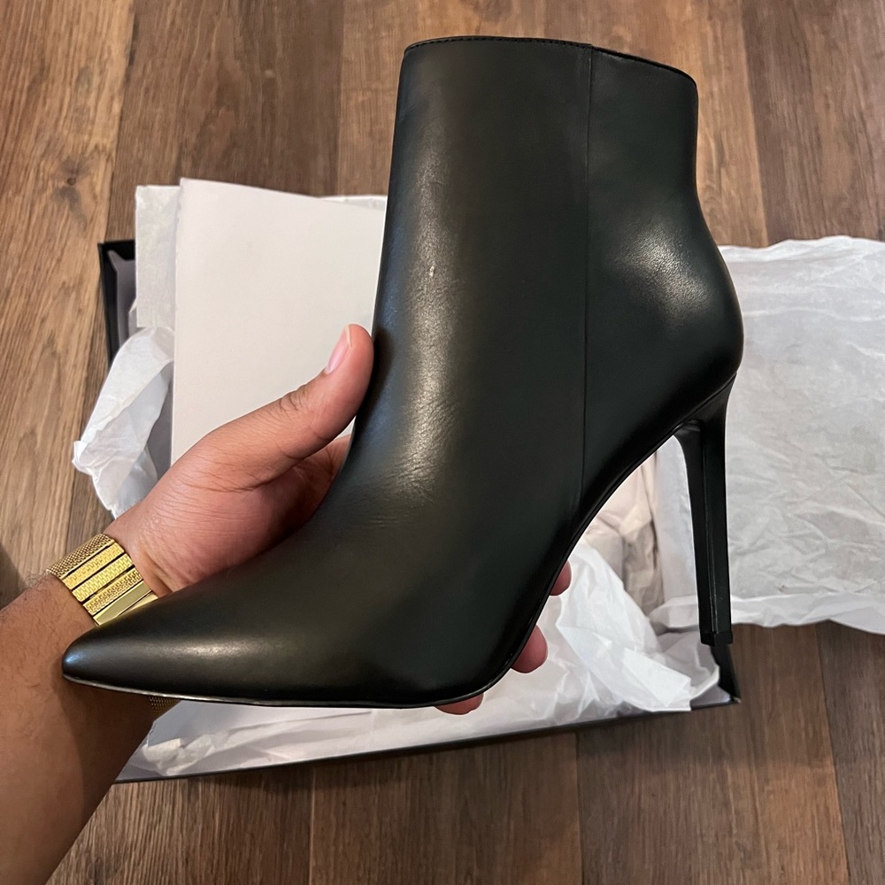 Black Nine West Leather Boots